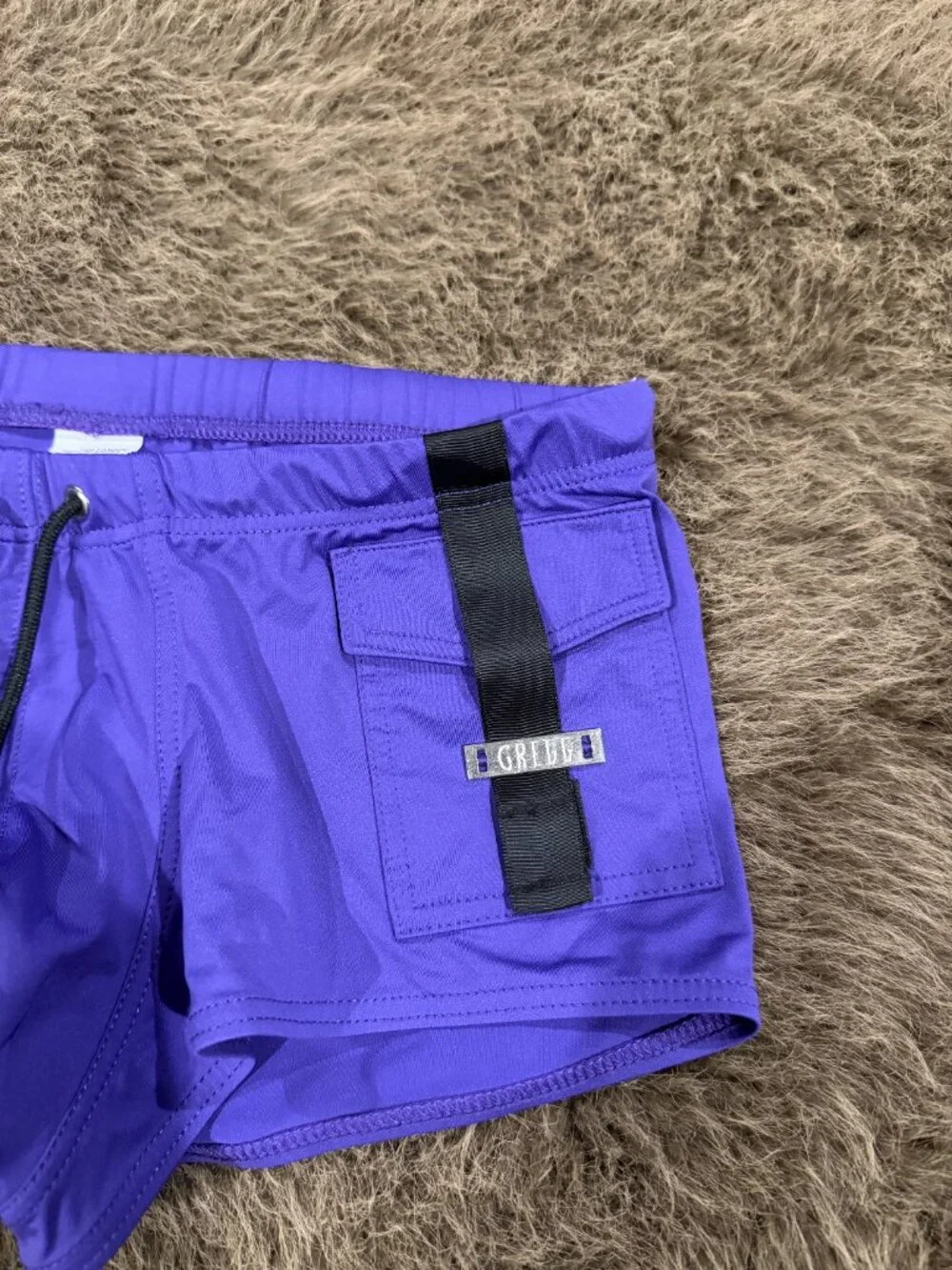 Gregg Homme Men's Swim Trunk Size Small Purple Black Like New